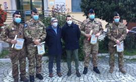 Tolentino, consegnati attestati di ringraziamento ai militari impegnati alla casa di riposo