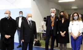 Macerata e l'ITE 'A.Gentili' hanno le loro due nuove palestre: primo pallone 'battuto' da Parcaroli (FOTO)