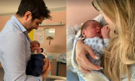 Macerata, fiocco azzurro per Sara Pagnanelli e Marcello Mancini: benvenuto Pietro Maria