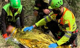 Esanatoglia, ciclista cade sul Monte Cafaggio: recuperato con la barella