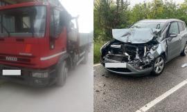 Treia, schianto tra autocarro e auto lungo la 'Cingolana': tanta paura ma nessun ferito