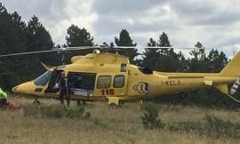 Matelica, finisce con l'auto nella scarpata: donna soccorsa in eliambulanza