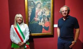 San Severino, Andrea Della Valle in visita in città: tappa alla pinacoteca e in piazza