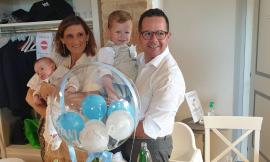 Polverigi, il piccolo Francesco riceve il sacramento del Battesimo: gli auguri dei familiari