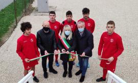 San Severino, lo stadio "Soverchia" si rifà il look: inaugurata la nuova tribuna