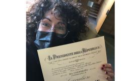 Onorificenze al merito della Repubblica: Mattarella premia la camerte Lucia Mosciatti