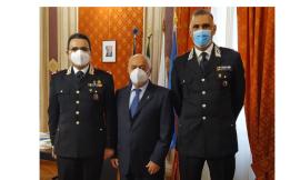 Macerata, il generale dei carabinieri Salticchioli in visita alla Provincia