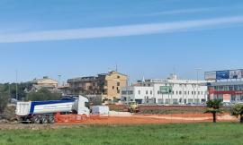 Civitanova, al via i lavori per la rotatoria provvisoria alla fine della superstrada