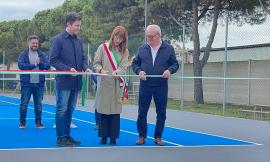 Potenza Picena, taglio del nastro per il nuovo campo da tennis