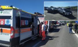 Caos in superstrada, tamponamento multiplo: undici auto coinvolte, traffico bloccato (FOTO)