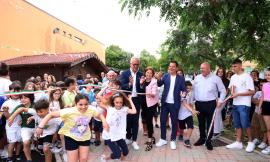 Civitanova, a San Marone nuovo campo da basket e giochi per bambini (FOTOGALLERY)