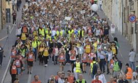 Macerata-Loreto, l'arrivo al santuario dei pellegrini
