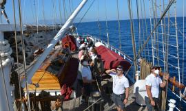 Treia, la cooperativa sociale Di Bolina sulla nave "Italia" della Marina Militare