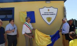 Recanati, stadio del Villa Musone intitolato a Gianluca Carotti: "Amico insostituibile per tutti"