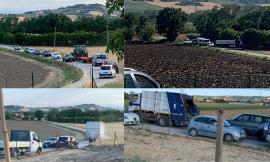 Lavori S.S.77, traffico e disagi in contrada Piane di Chienti: "La strada è in condizioni pessime" (FOTO)