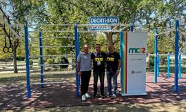 Macerata, i giardini Diaz diventano palestra a cielo aperto: in funzione la struttura per calisthenics