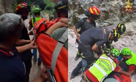 Si infortuna durante escursione alle gole dell'Infernaccio: soccorsa in barella
