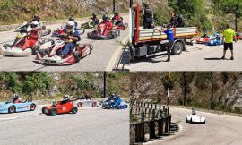 In discesa a 90 all'ora con mezzi senza motore: lo spettacolo dello 'Speed Down' a Monte Cavallo
