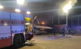 Cosmari,"incendio scaturito da elettrodomestico o giocattolo. Nessuna emissione di fumi pericolosi"