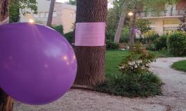 Tolentino, giornata mondiale Alzheimer: i giardini "Lennon" si colorano di viola