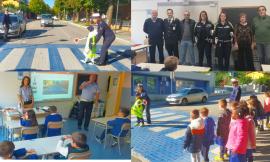 San Severino, le regole del codice della strada spiegate ai più piccoli: la polizia locale sale in cattedra