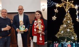Civitanova, si accendono le luminarie di Natale nel segno del gemellaggio con Esine