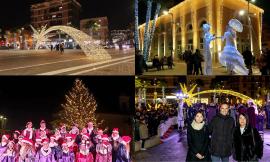 Si accende il Natale di Porto Sant’Elpidio tra luminarie, coro gospel e trampolieri luminosi