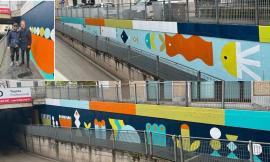 Civitanova si fa bella con l'arte: nuovo murales nel sottopasso di Viale Indipendenza