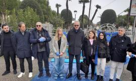A Civitanova una panchina blu per l'Europa
