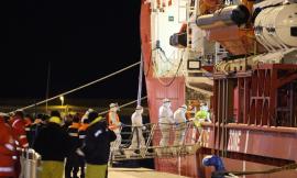Lo sbarco dei primi 37 migranti al porto di Ancona: trasferiti in centri di accoglienza del territorio