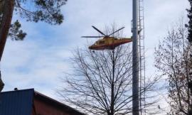 Belforte, incidente con la fiamma ossidrica: operaio a Torrette. Eliambulanza ferma per guasto