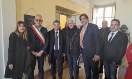 Il viceministro Rixi in visita a Civitanova: focus sull'intervalliva con Parcaroli e Ciarapica