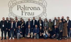 Tolentino, i giovani imprenditori maceratesi in visita alla Poltrona Frau