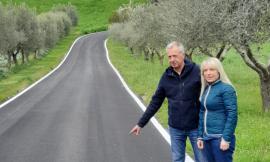 San Severino, dopo venti anni di attesa asfaltata la strada Serrone-Valle