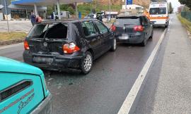 San Severino, tamponamento lungo la "Septempedana": una donna in ospedale (FOTO)