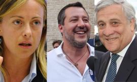 Elezioni, tappa nelle Marche per Meloni, Tajani e Salvini: il centrodestra schiera i big