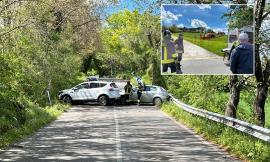 Macerata, scontro tra due auto: donna soccorsa in eliambulanza (FOTO)