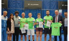 Macerata, padel e solidarietà: Roberto Domizi e Adriano Petrini vincono il torneo per Admo