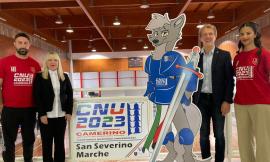 Campionati nazionali universitari: la mascotte Arnold "in tour" negli impianti sportivi di San Severino