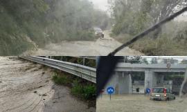 Nubifragio a Tolentino, le strade diventano fiumi: registrate frane e allagamenti (FOTO e VIDEO)