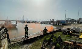 Civitanova, incendio al porto: ultima esercitazione per il comandante Ritucci
