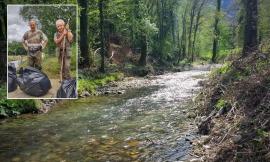 Pioraco, a bonificare il fiume Potenza ci pensano...i pescatori