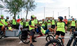 Civitanova, la staffetta dell'inclusione InSuperAbile fa tappa sulla costa adriatica