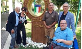 Basket in carrozzina, il direttivo del Santo Stefano Sport al ritiro della Nazionale