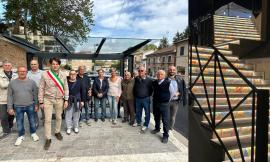 Appignano, nuovo cicloparcheggio e restyling di Borgo XX Settembre con tre scalinate in ceramica
