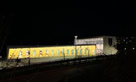 "Vogliamo la pace", il rettorato dell'Università di Camerino si tinge di giallo