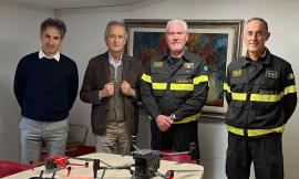 Macerata, un drone per il comando dei vigili del fuoco: il dono della Fondazione Carima