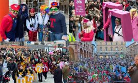 Tolentino, bagno di folla per il Gran Carnevale: il sindaco veste i panni di Super Mario, vince San Giuseppe