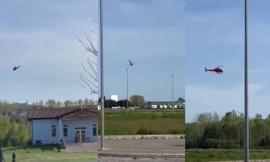 "Cosa fa quell'elicottero rosso che vola a bassa quota?": ecco la risposta  (VIDEO)