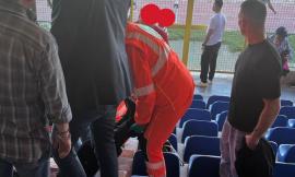 Malore allo stadio prima di Civitanovese-Montefano: 73enne in ospedale